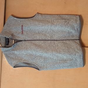 Men's LEAGUE Heather Gray Full Zip Vest